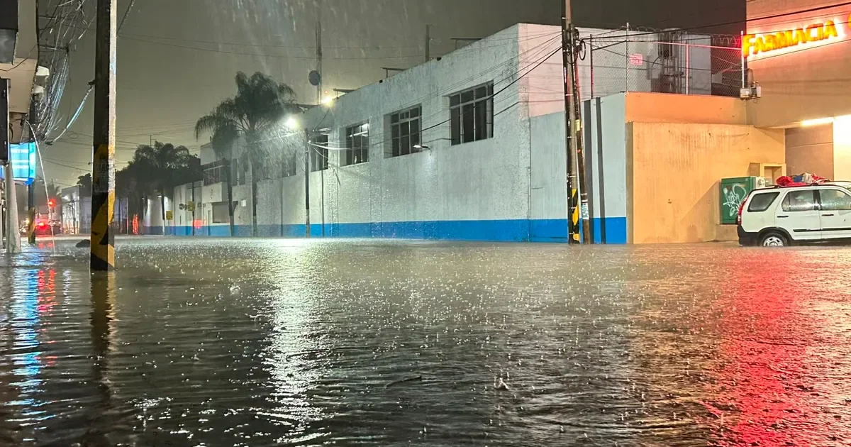 Intensas lluvias dejan inundaciones, apagones y árboles caídos en Tepic