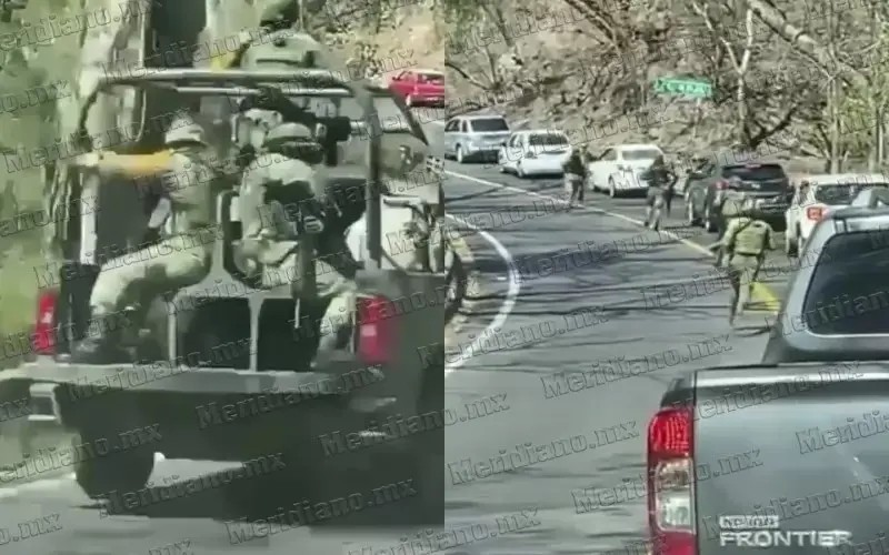 VIDEOS: Se reporta fuerte enfrentamiento en Rincón de Guayabitos