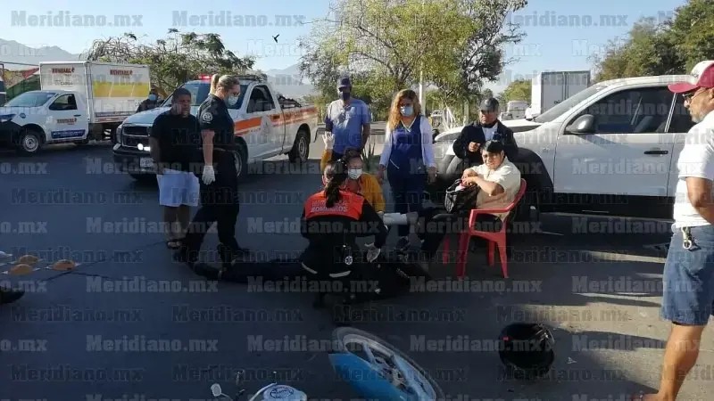 Chocaron motociclistas en la avenida Mezquite