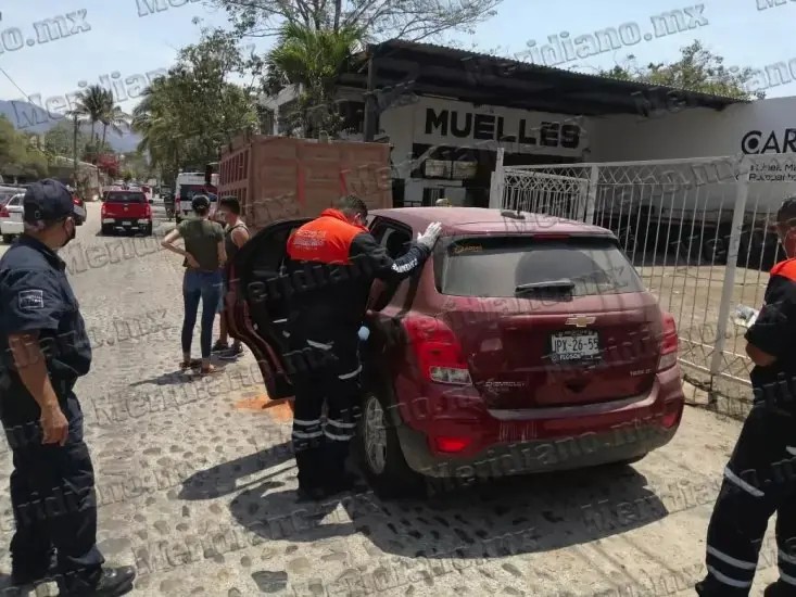 ¡un niño lesionado en  choque por alcance!
