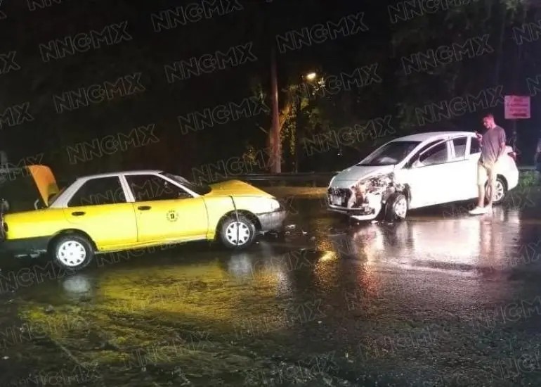 Chocaron de frente en el libramiento