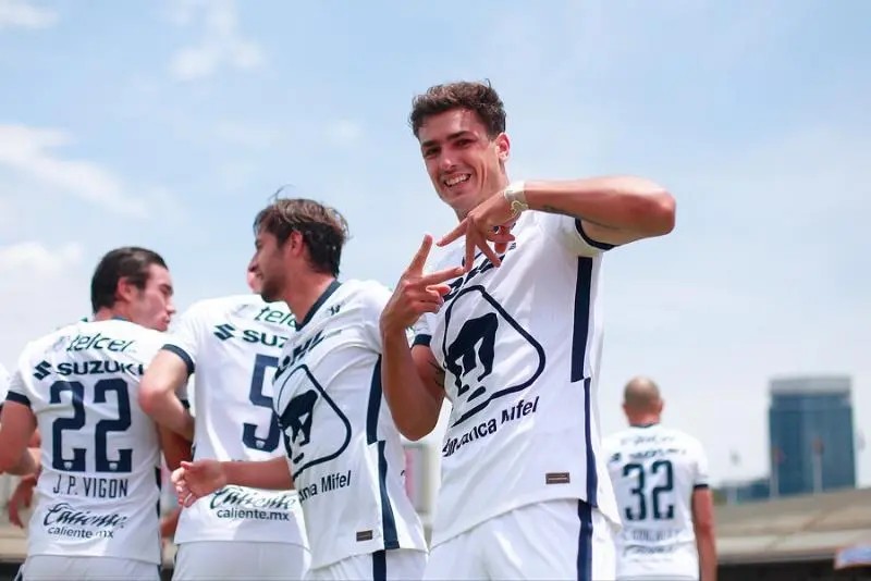 PUMAS 3-2 GALLOS BLANCOS: Dinenno salva la tarde de Pumas con un doblete