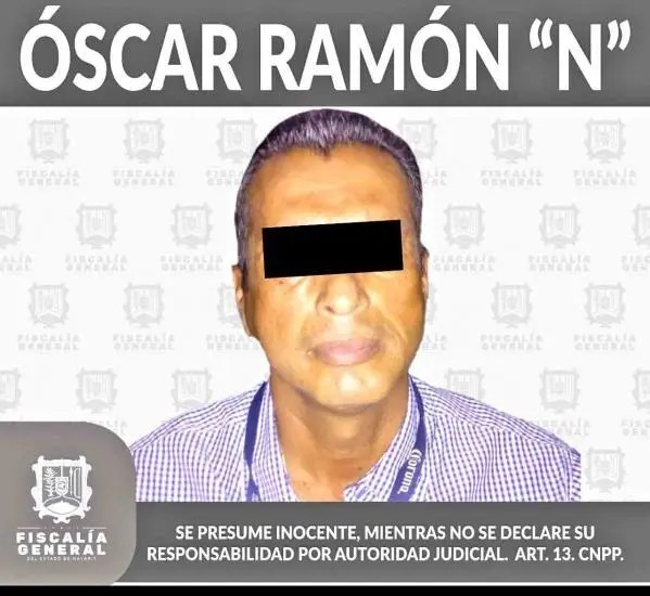 Capturan a  oscar ramón