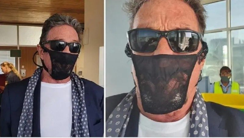 Arrestan al programador John McAfee por usar una tanga como cubrebocas