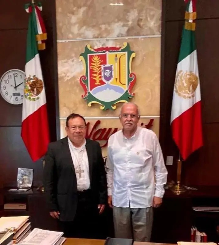Se reune Navarro Quintero con el Obispo Luis Flores