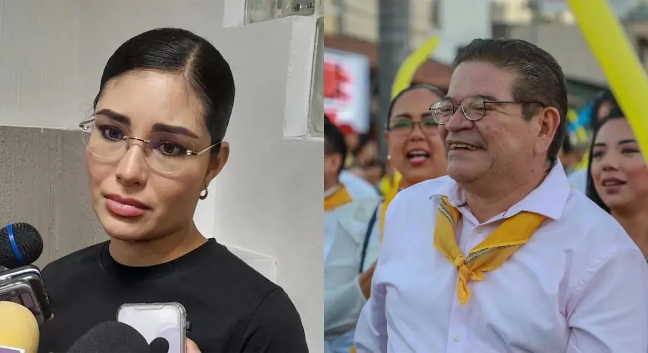 Geraldine por debajo de Javier Castellón