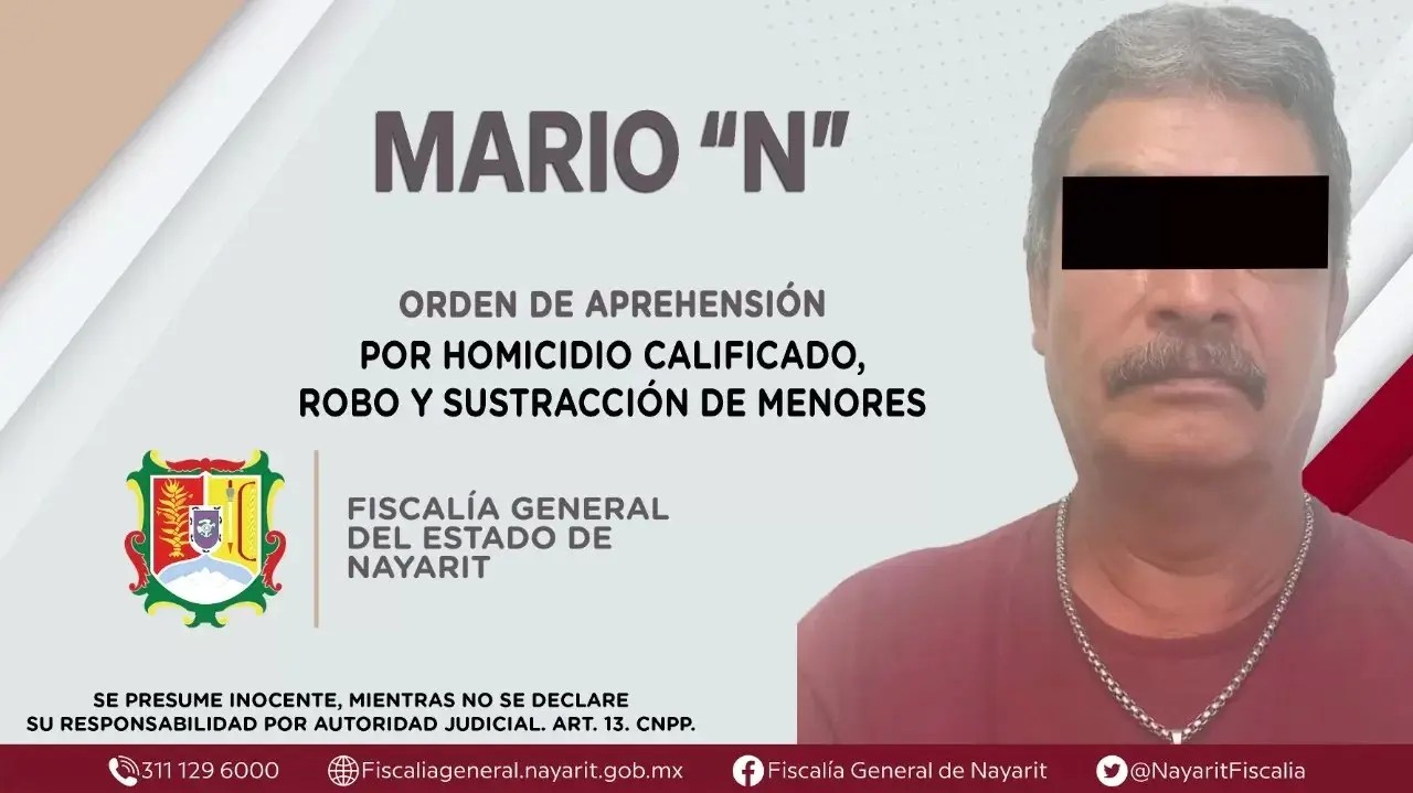 Detenido por homicidio calificado, robo y sustracción de menores