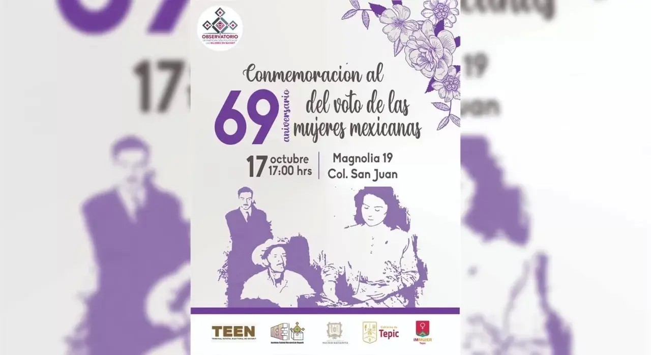 Invita el Observatorio de Participación Política de las Mujeres al 69 aniversario del voto de las mujeres mexicanas