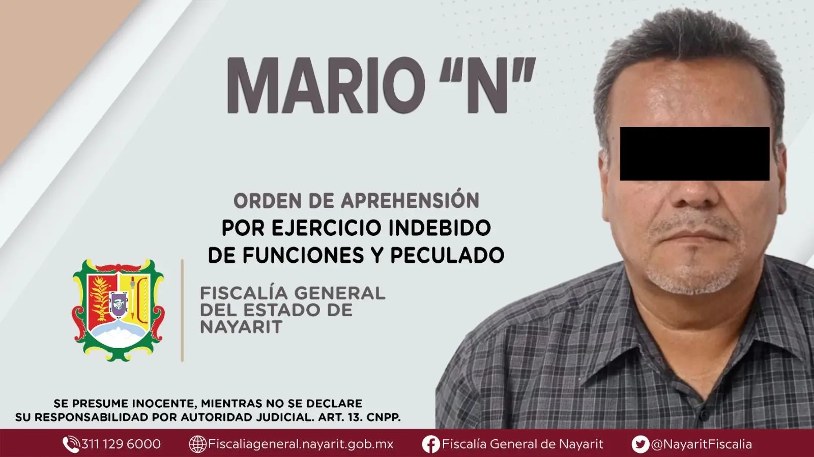 Detienen a ex funcionario de San Blas