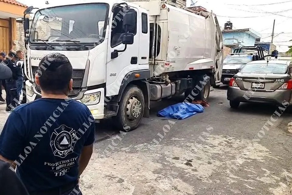 Muere atropellado trabajador de aseo público por camión de basura en Tepic