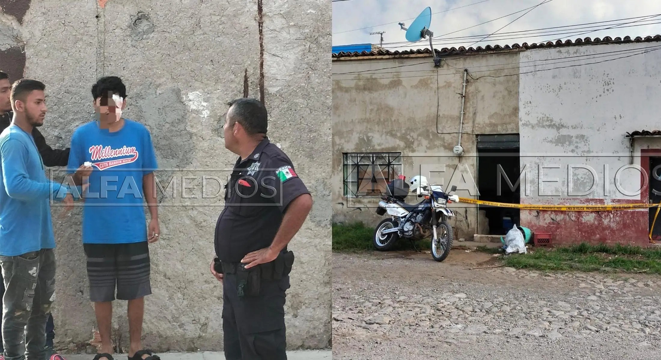 Mujer ataca con un machete a su hijo y esposo