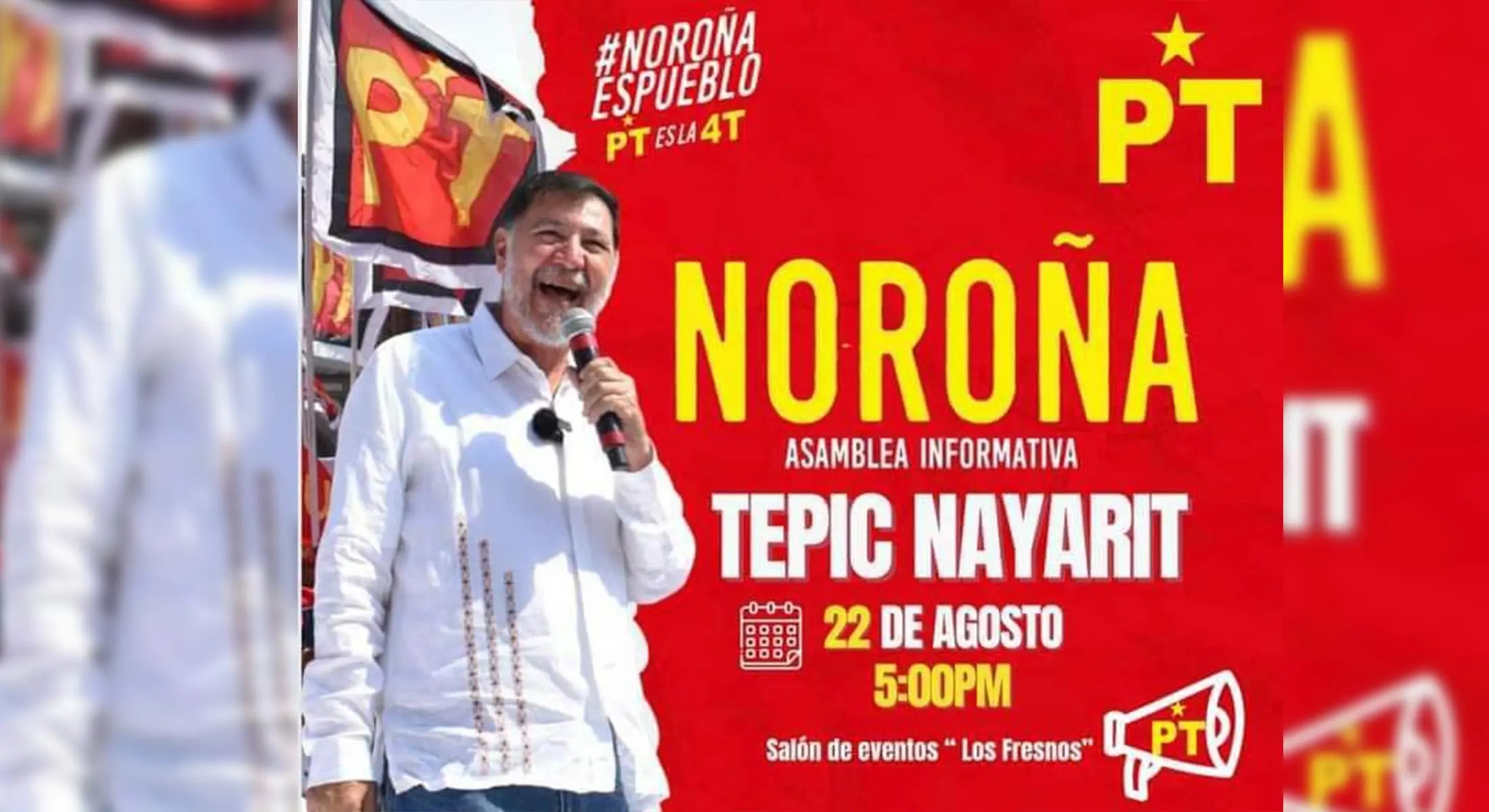 Visitará Tepic Gerardo Fernández Noroña