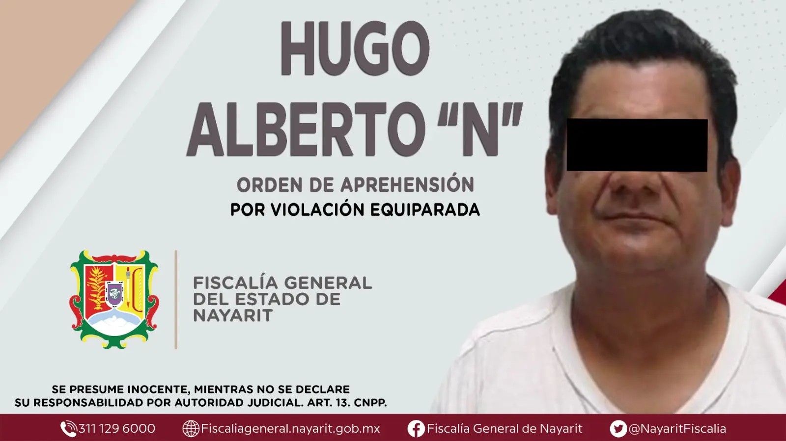 Capturado en bahía de banderas por violación equiparada