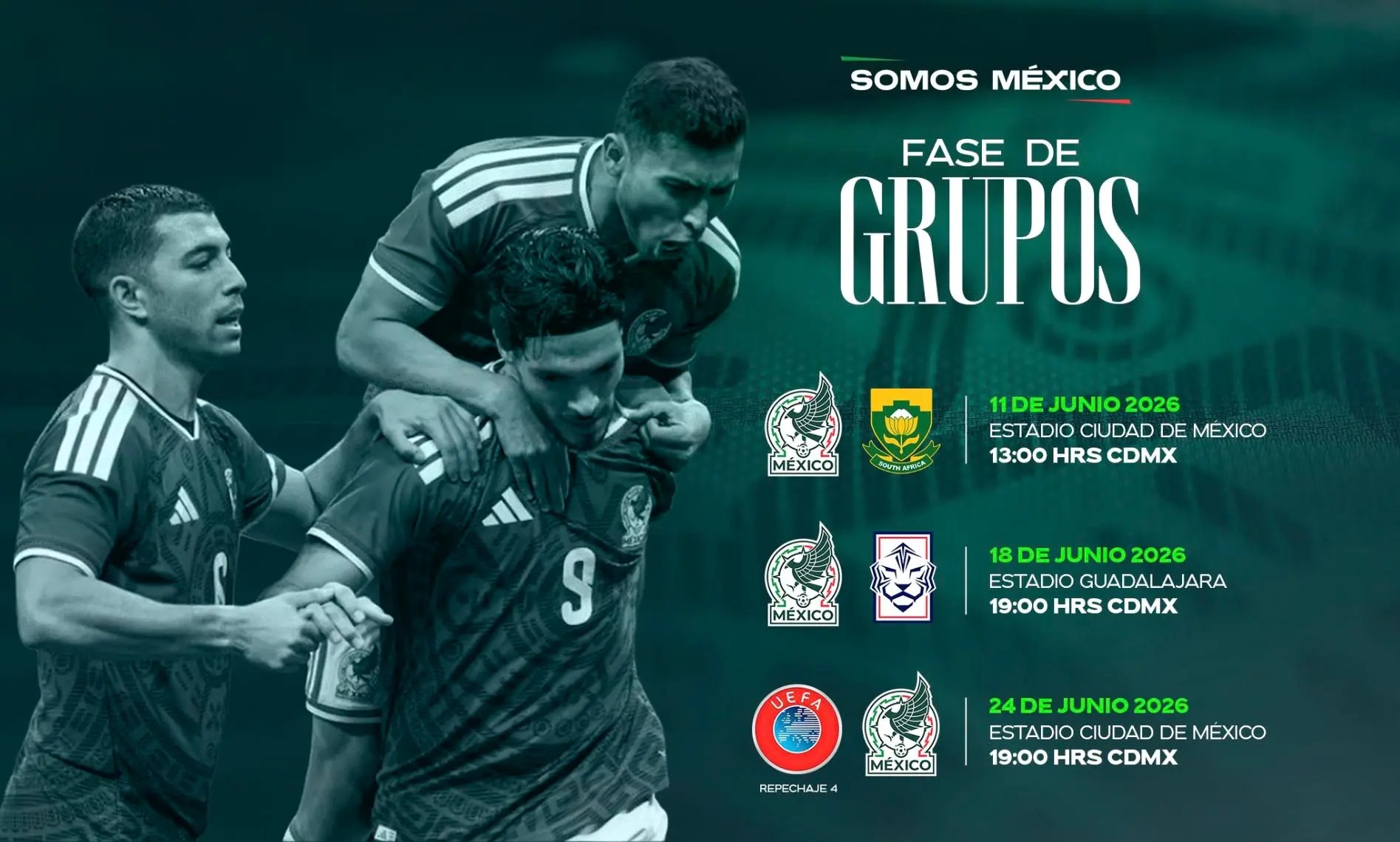¡Oficial! Este es el camino de México en el Mundial 2026: Fechas, rivales y sedes