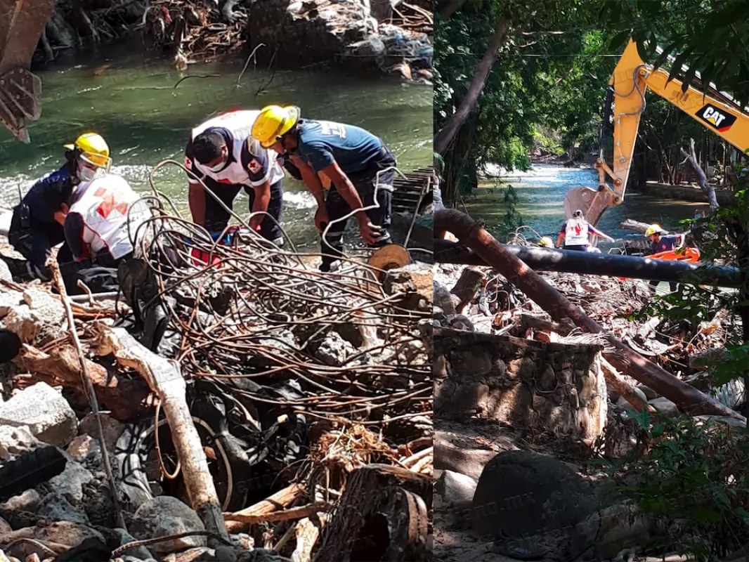 ¡dos heridos por una viga!