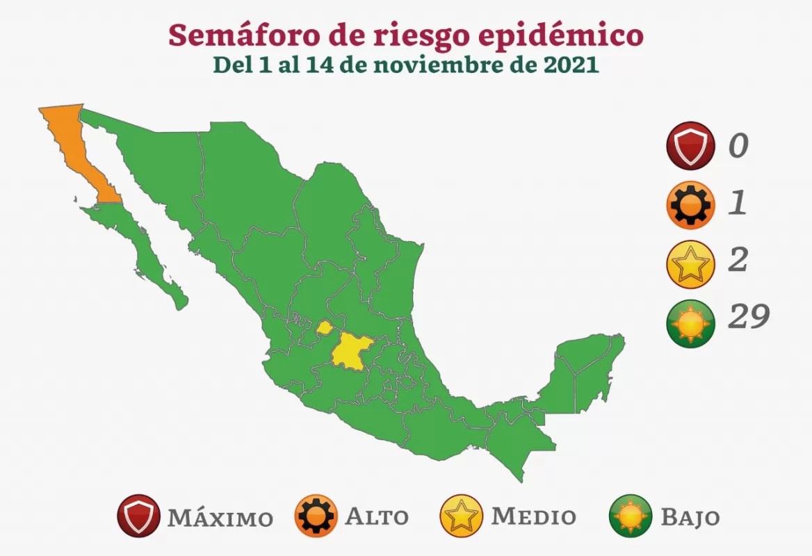 Nayarit y casi todo el país se pintan de verde