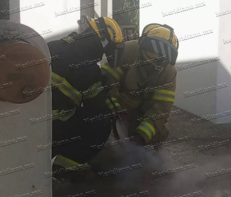 ¡movilizan a bomberos por una fuga de gas!