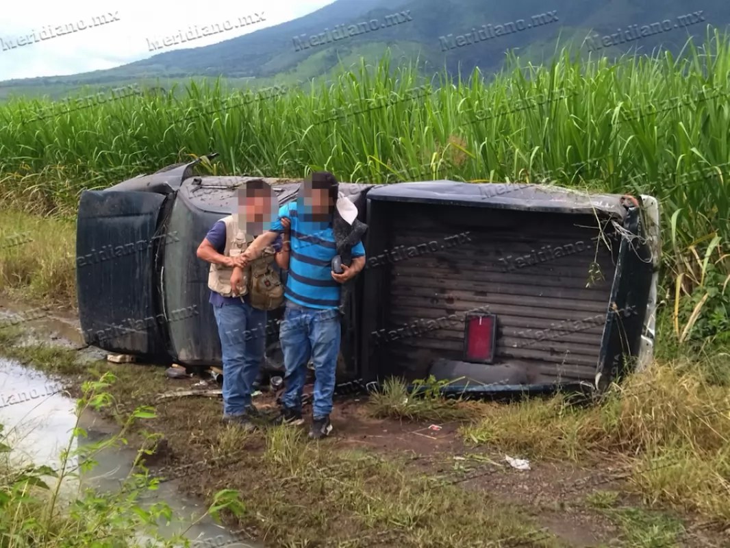Volcadura en La Labor