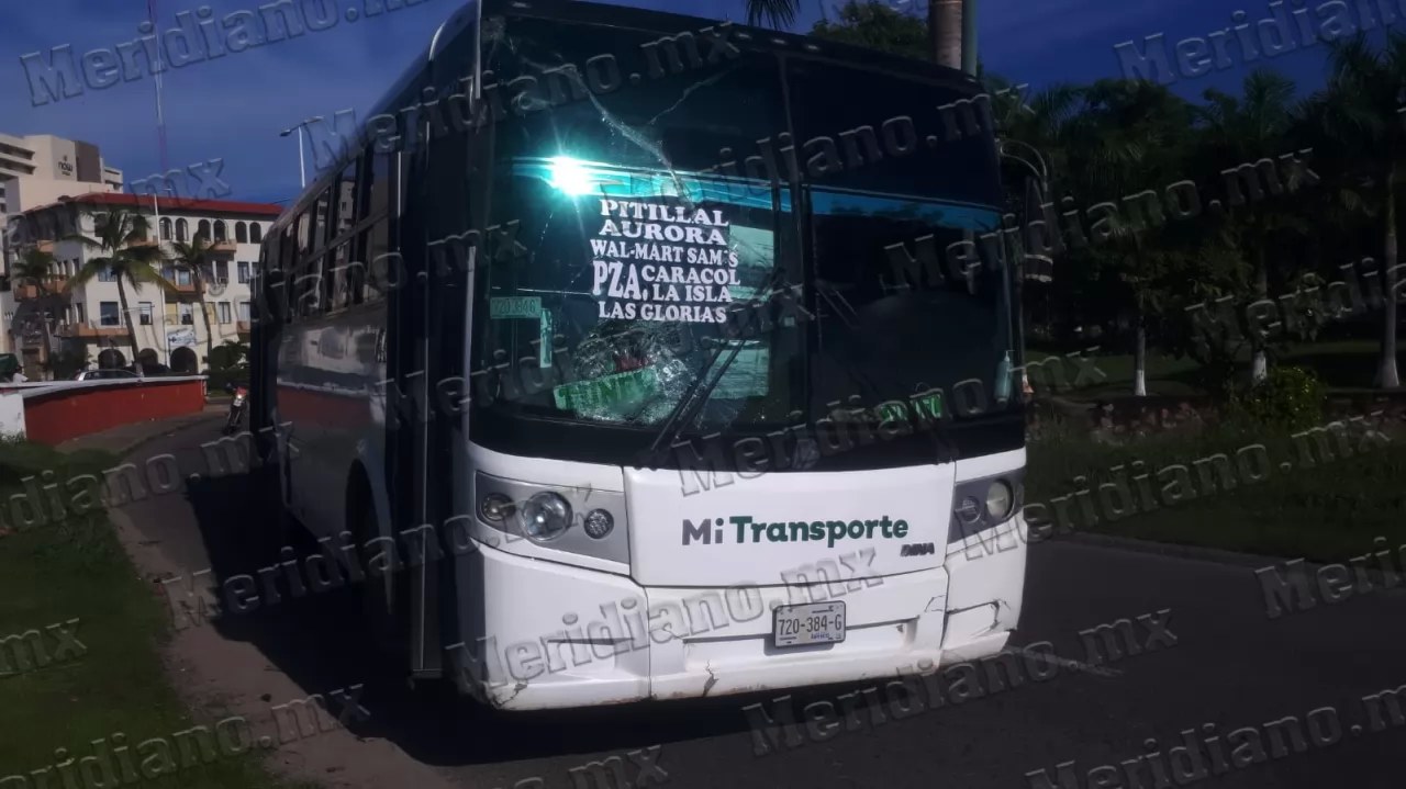 ¡fue embestido por un camión!