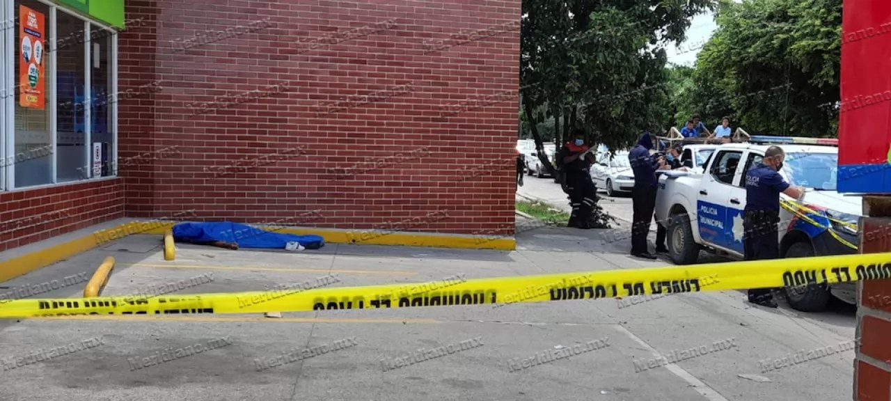 ¡murió afuera de un kiosko!
