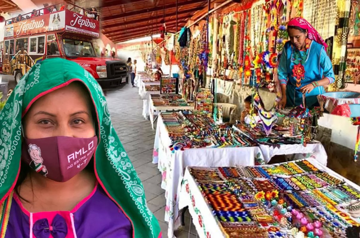 Caen ventas de artesanos indígenas de la colonia Zitacua