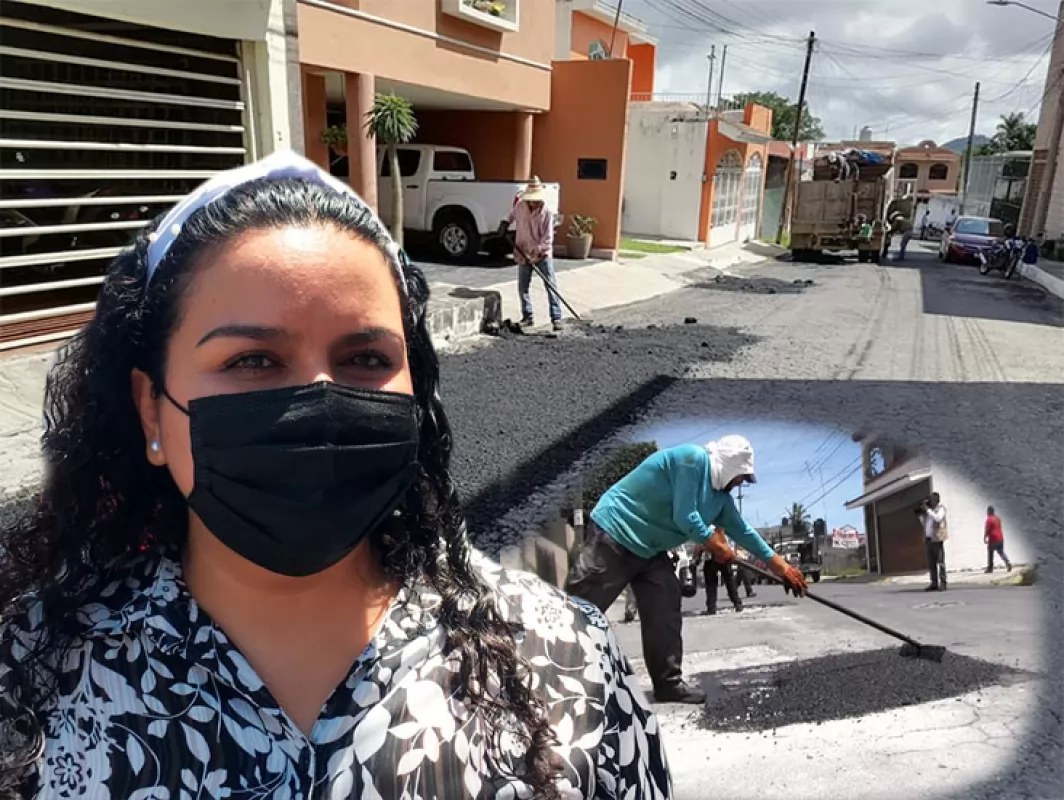 Reporta Tepic gran avance del programa de bacheo