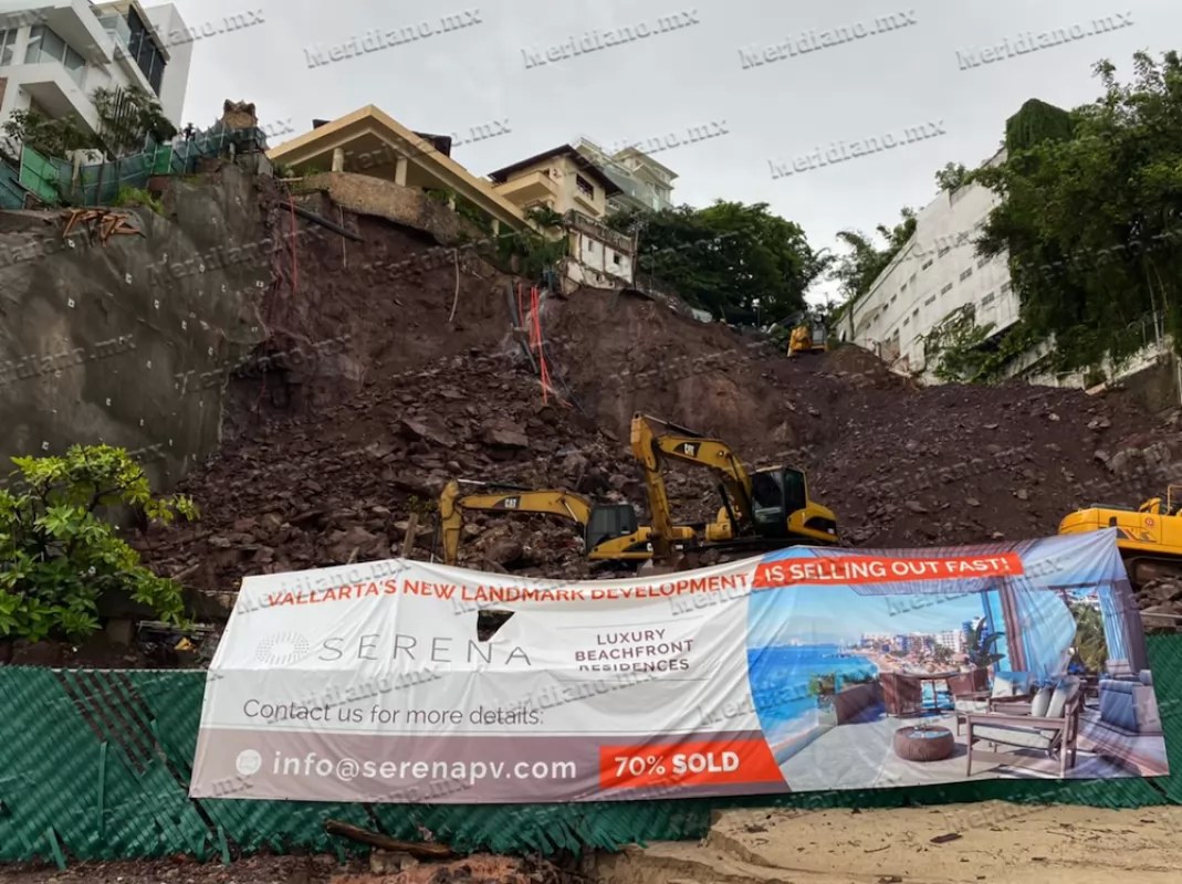 ¡provocaron derrumbe en  olas altas!