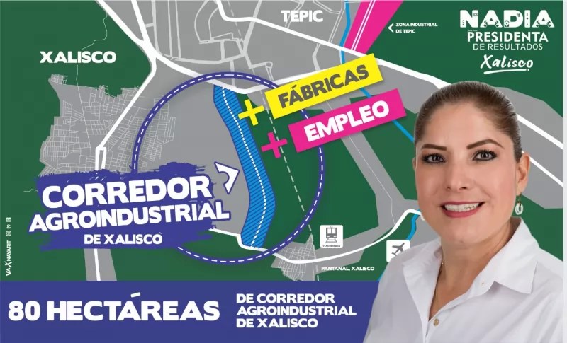 Promete Nadia Ramírez más empresas y empleos para Xalisco