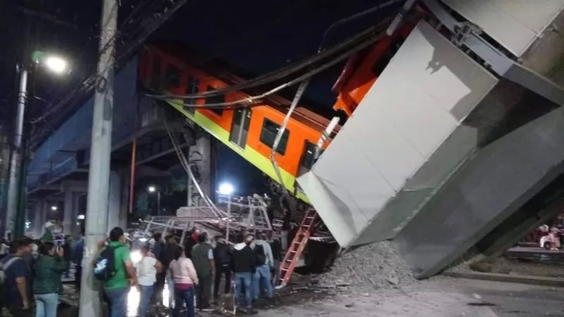 Colapsa la Línea 12 del Metro de la CDMX; Reportan varios heridos