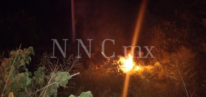 Encontronazo terminó en llamas