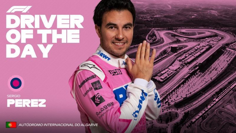 Checo Pérez, elegido como el Piloto del Día en el GP de Portugal