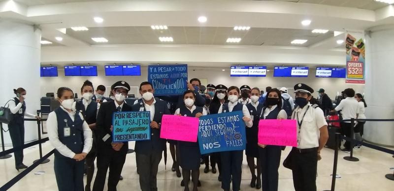 Emitirá PROFECO alerta contra Interjet; Trabajadores exigen pagos atrasados