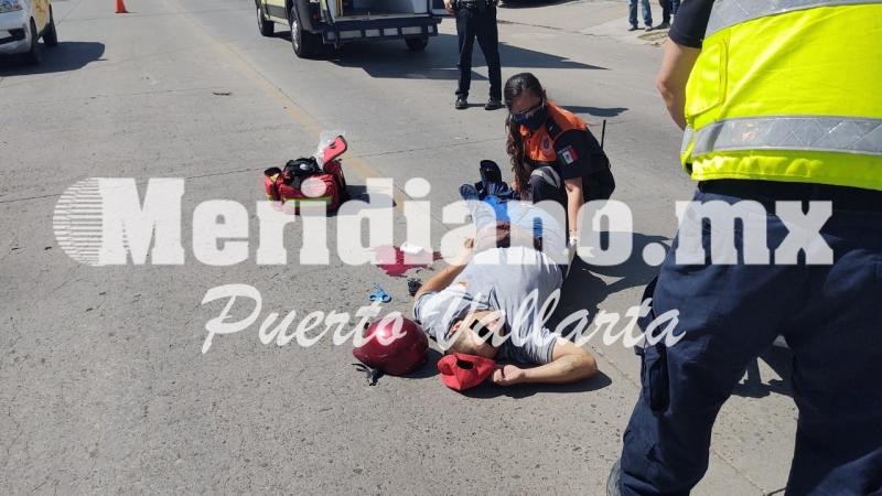 Motociclista de sierra costa…   ¡fracturado  en choque!
