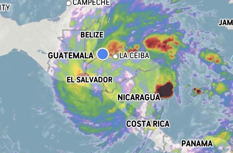 Iota deja 35 municipios incomunicados en Nicaragua