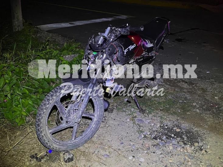 En san vicente, motociclista…  ¡chocó con una vaca!