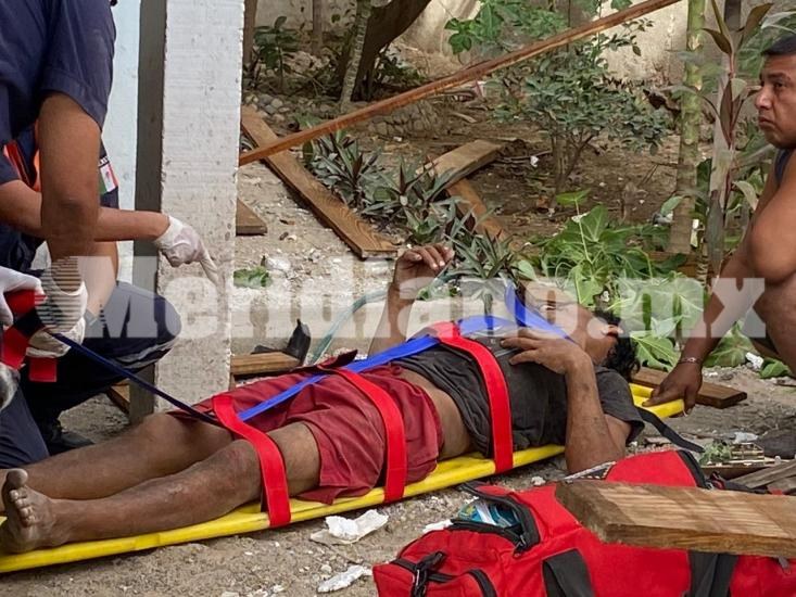 En san esteban…  ¡obrero cayó del tercer piso!