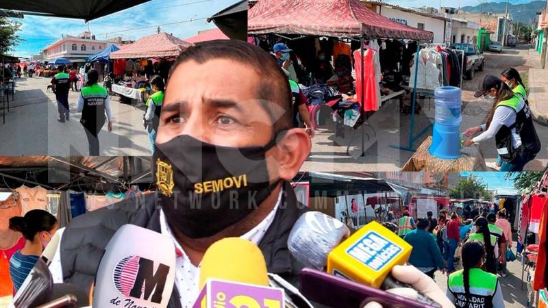 Tianguistas no están respetando acuerdos para prevenir contagios de COVID: Tahuahua González